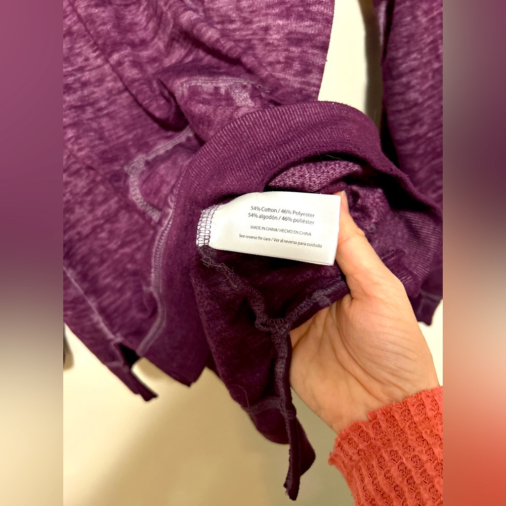 Z by Zobha “Wine a Little Laugh a Lot” Long Sleeved Shirt (Size Large) - Picture 6 of 6